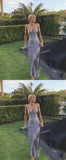 LTP0231,Sexy Prom Dresses Sheath Long Evening Dresses Spaghetti Straps Long Prom HZ0307