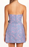 Strapless Floral Sheath Homecoming Dress Short Prom Party HZ0307