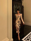 Classy Sheath Sweetheart Floral Satin Prom Dresses Birthday Outfits Evening Gown SD, HZ0307