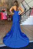 Lilac Cross Neck Mermaid Long Prom Dress With Side HZ0307