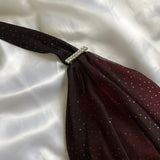 Special Gradient Color Burgundy Prom Dress, Tie Halter Date/Birthday Party HZ0307