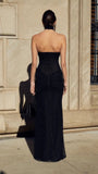 Glitter Black Sheath Prom Dress, Sexy See Through Party Dress, HZ0307
