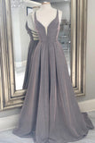 Grey A-line Long Formal HZ0307