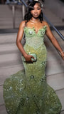 Hot Saling Luxury Beading Prom Dresses Sparkle Mermaid Evening Party HZ0307