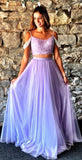LTP0786,Lilac off the shoulder applique beaded long prom evening HZ0307