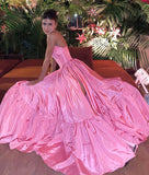 LTP1665,Princess A-Line Pink Evening Prom Dresses, Sweet Birthday Party HZ0307