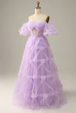 Lovely Tulle A-Line Prom Dress With Bubble Short HZ0307