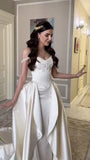 Off The Shoulder Appliques Wedding Dresses Ivory Beaded Wedding Ball HZ0307