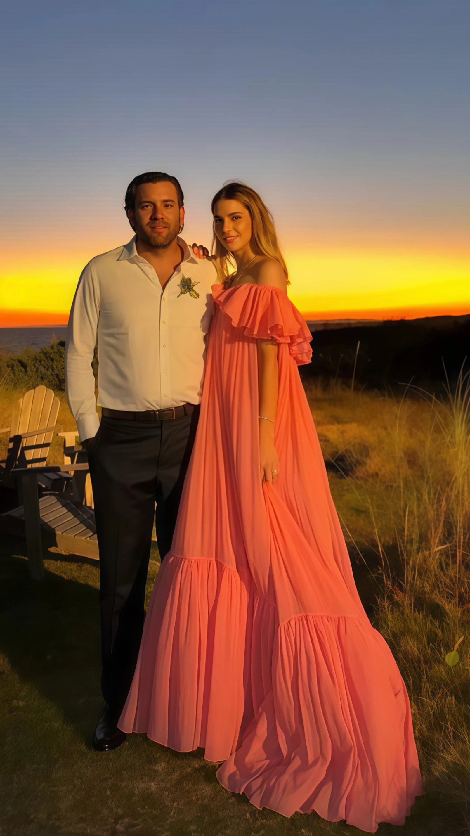 Off The Shoulder Pink Chiffon Party Dress, Puffy Senior Prom Dress, HZ0307