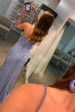 LTP0795,Luxury Beaded Purple Mermaid Long Formal HZ0307