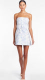 Pretty Floral Homecoming Dresses Short Graduation Dress Strapless Prom Dresses HZ0307