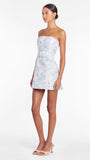 Pretty Floral Homecoming Dresses Short Graduation Dress Strapless Prom Dresses HZ0307