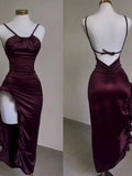 Retro Backless Dance Dresses Ruffle Asymmetrical Midi Length Party HZ0307