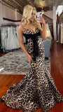 Senior Prom Dresses Mermaid Long Evening Party Dress Spaghetti Straps Formal HZ0307