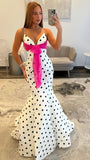 Senior Prom Dresses Mermaid Long Evening Party Dress Spaghetti Straps Formal HZ0307