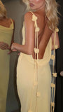 Sexy Backless Prom Dress, Flowy Sheath Party Dress, HZ0307