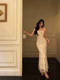 Sexy Sheath Straps Floral Satin Prom Dresses Birthday Outfits Evening Gown, HZ0307