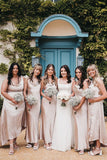 Simple Bridesmaid Dresses,Cheap Bridesmaid Dresses,Cowl Neck Party HZ0307