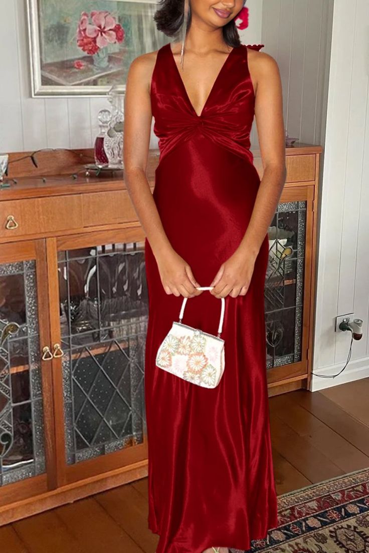 Simple Prom Dresses Cross Back Evening Party Dress Sleeveless Formal HZ0307
