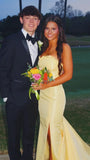 Strapless Mermaid Satin Prom Dresses Long Evening Party Dress With HZ0307