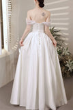 Strapless A-line Purple Long Party HZ0307
