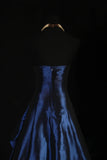 Stunning Blue Beaded Prom Dress - Strapless Long Evening Formal HZ0307