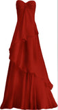 Sweetheart White Long Prom Dress, Sleeveless Evening Dress, HZ0307