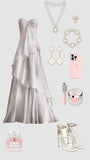Sweetheart White Long Prom Dress, Sleeveless Evening Dress, HZ0307