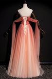 Strapless Beaded Red Long Evening HZ0307