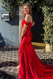Elegant Champagne Off the Shoulder Mermaid Long Prom HZ0307