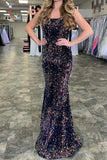 White Sequins Mermaid Long Prom HZ0307