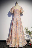 Blush Sequins A-line Long Party HZ0307
