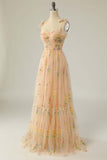 Princess Champagne A-line Embroidered Formal HZ0307