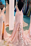 LTP0776,Mermaid pink evening dresses trumpet satin prom HZ0307