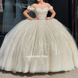 Off The Shoulder Floral Sweet 16 Dress Birthday Ball HZ0307